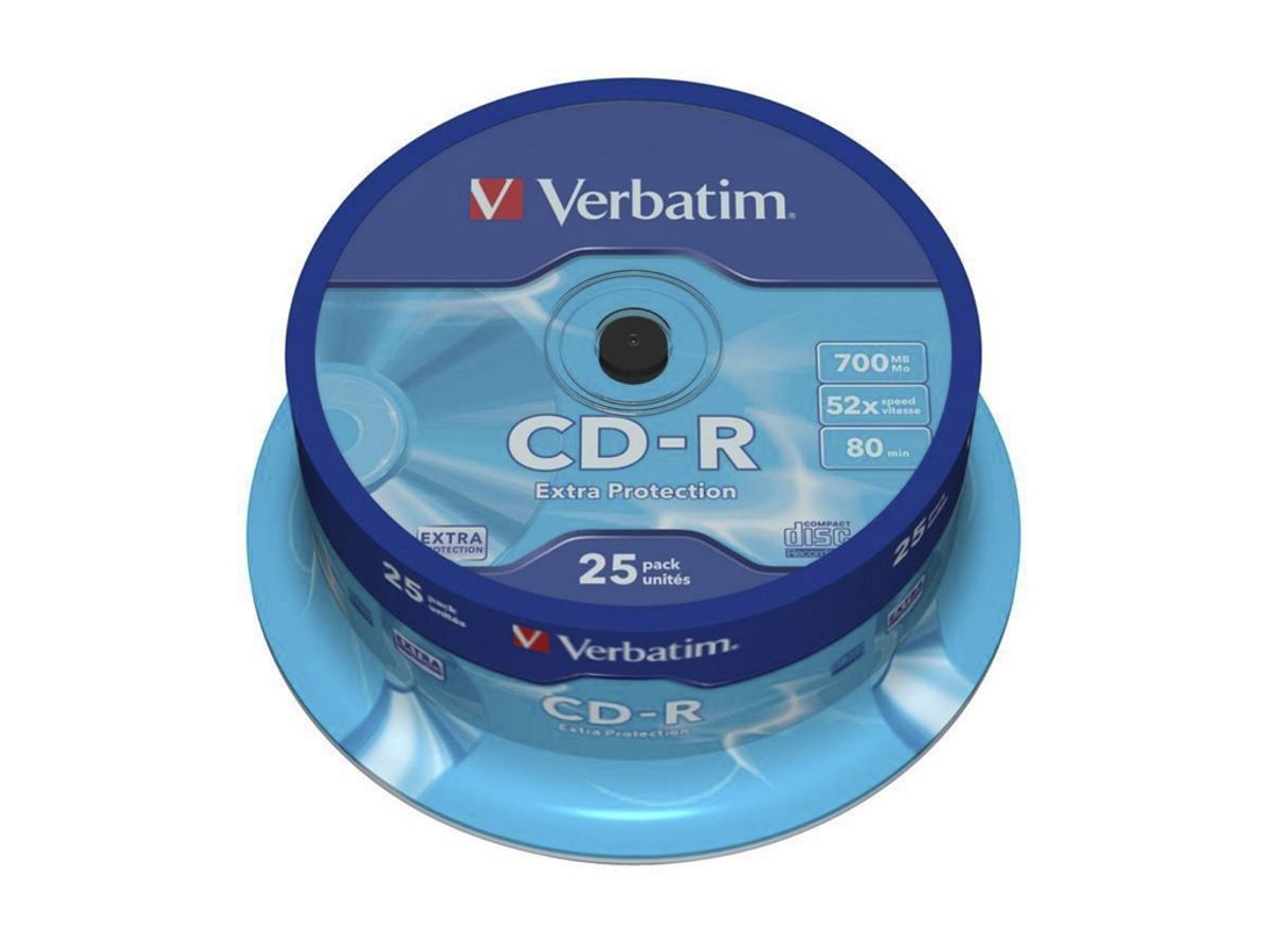 Cd-r 700 MB 80 min 25 stk.