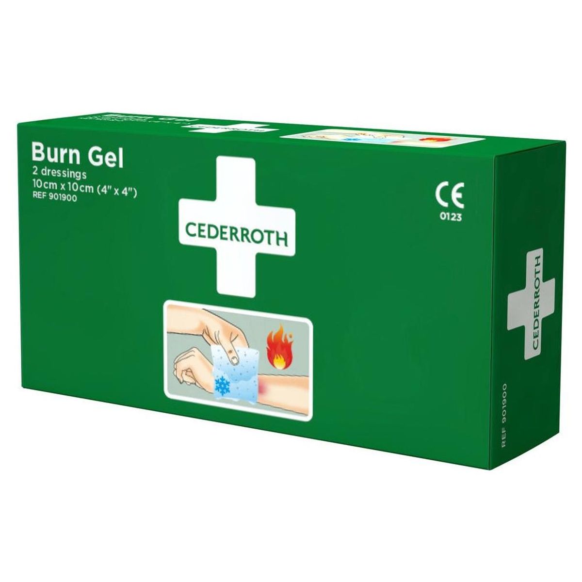 Cederroth Burn Gel Dressing kompres 2 stk - 901900