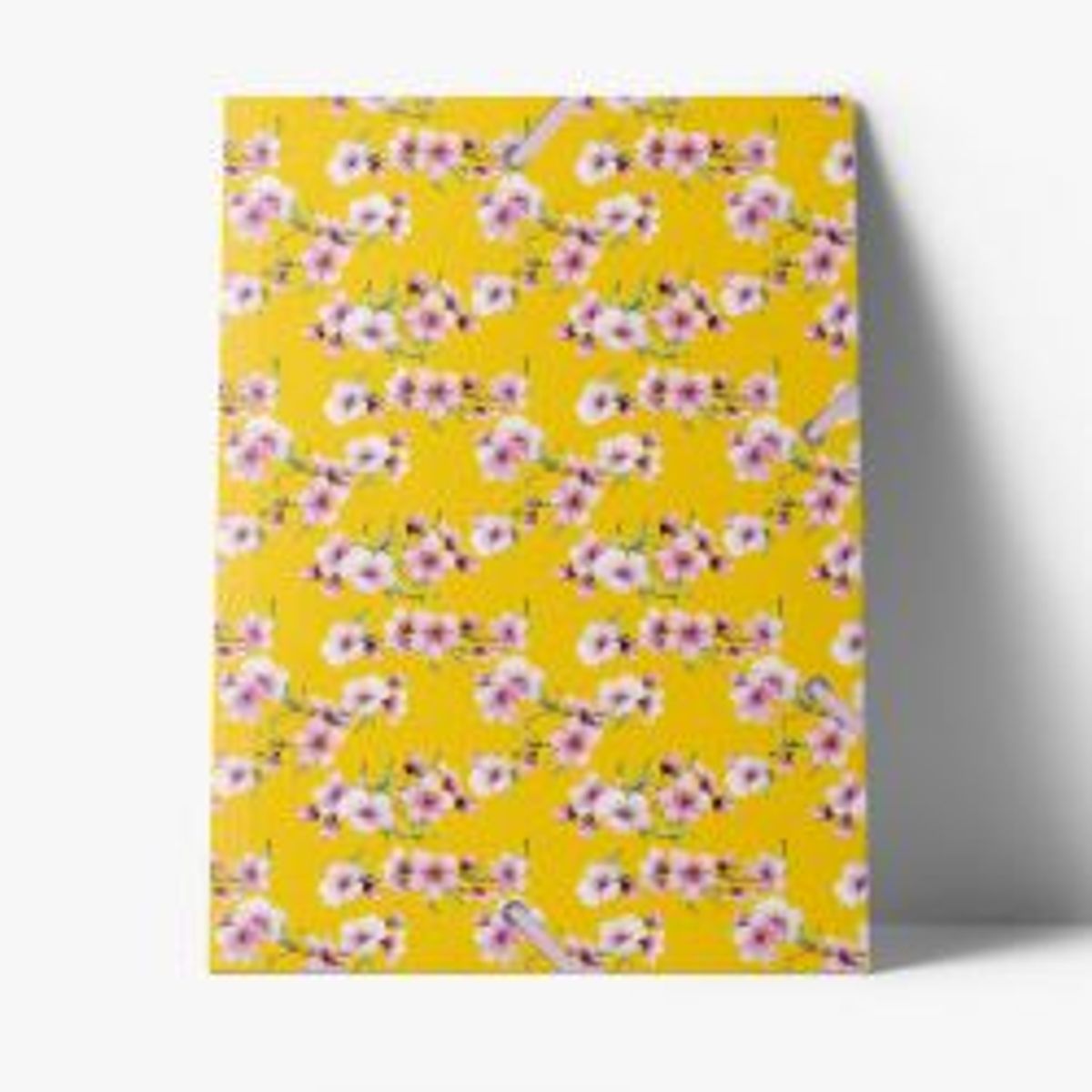 Cedon Folder De Luxe Cherry Blossom Yellow - Elastikmappe