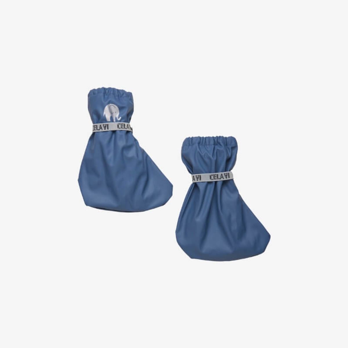 CeLaVi - Padded PU-footies w. fleece - China Blue - 1 år