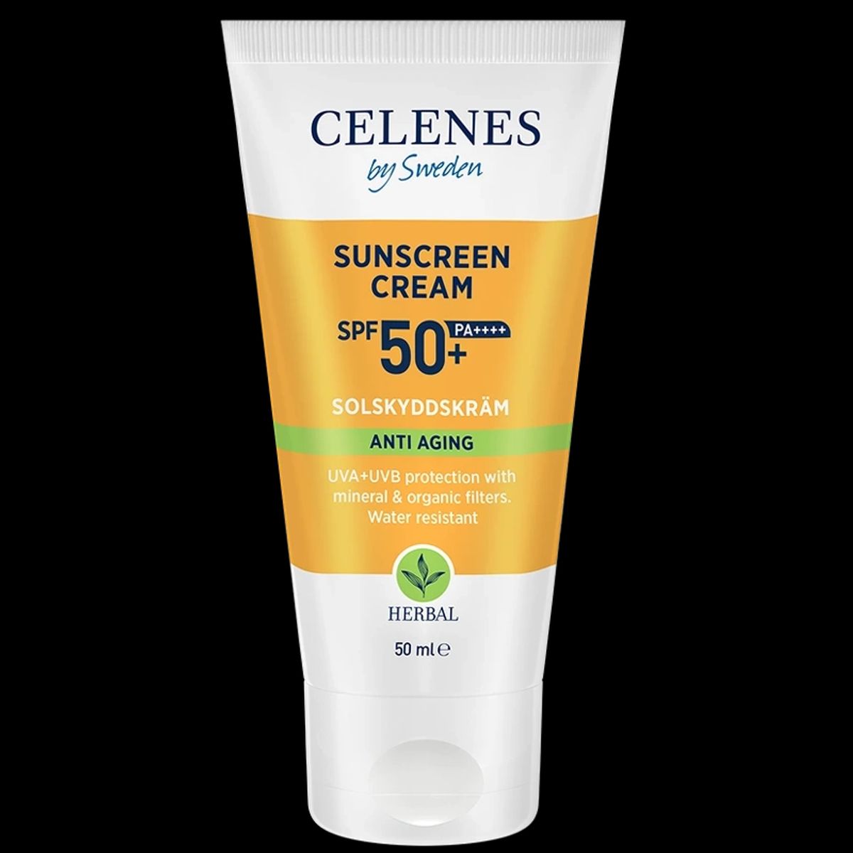 Celenes Herbal Sunscreen Face Cream Anti Aging SPF 50 - 50 ml