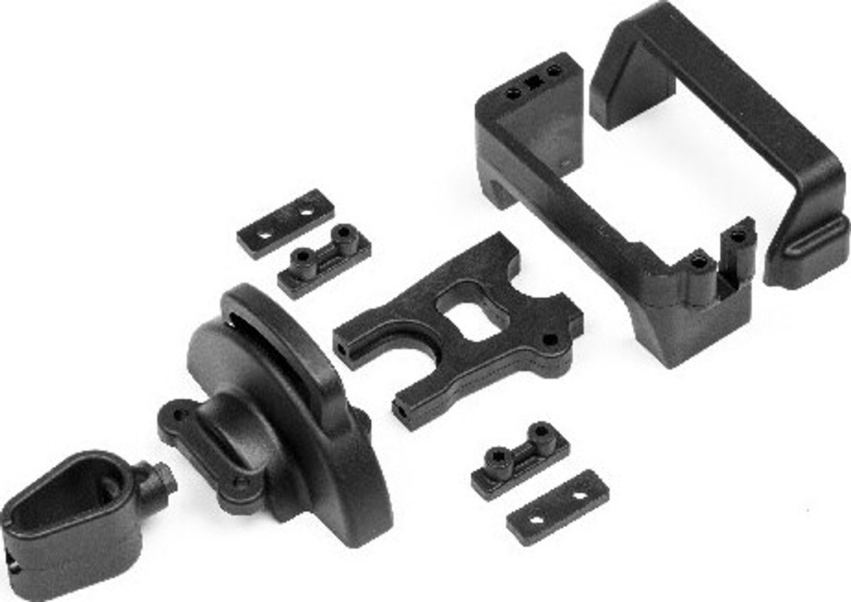 Centre Diff And Servo Mounts W/wire Holder And Cov - Mv29038 - Maverick Rc