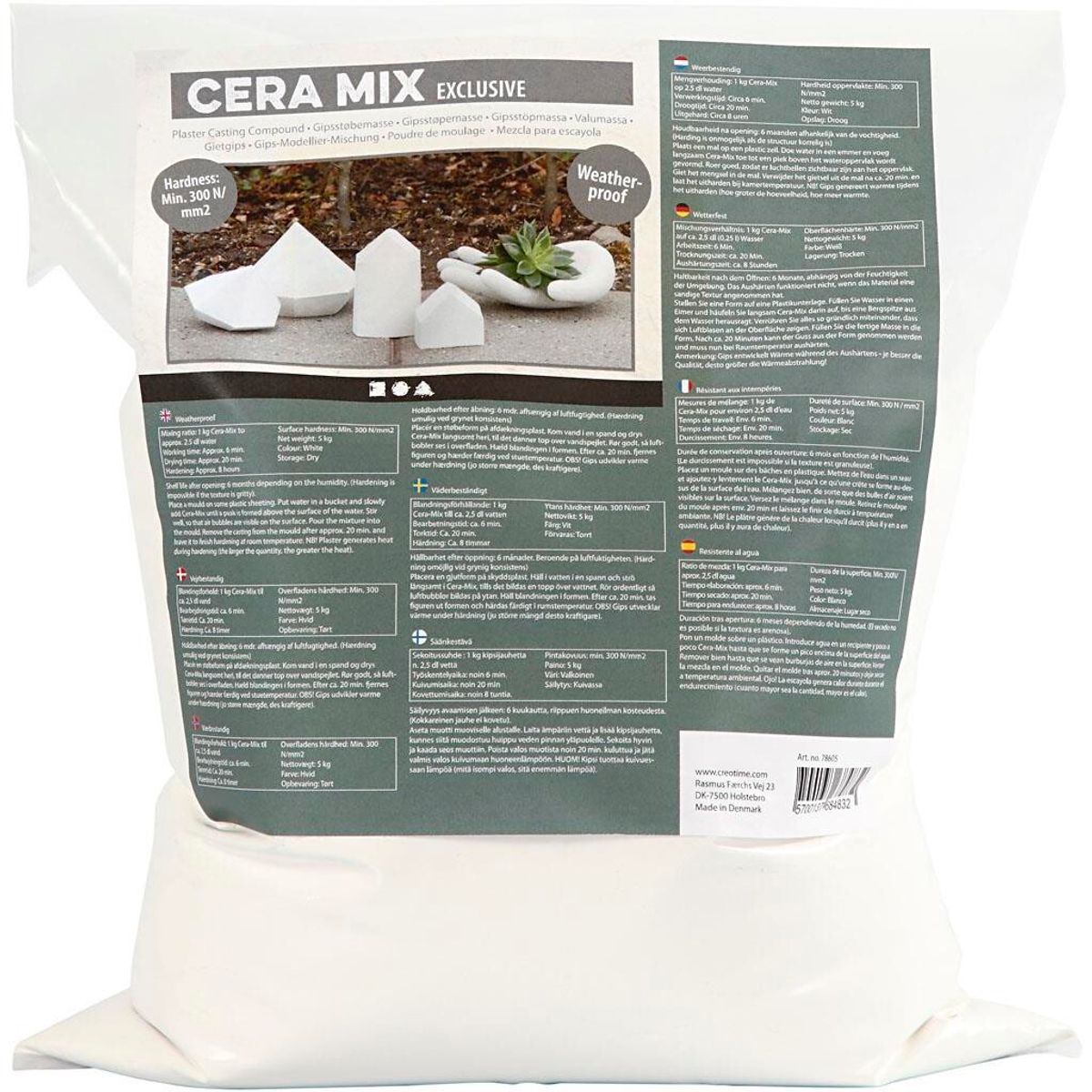 Cera-Mix Exclusive Støbemasse - Luksus, vejrbestandig, 5 kg