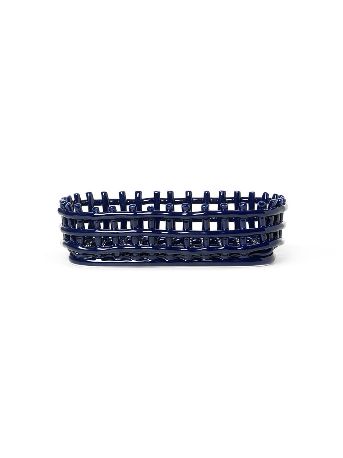 Ceramic Basket, oval fra Ferm Living (Blue)