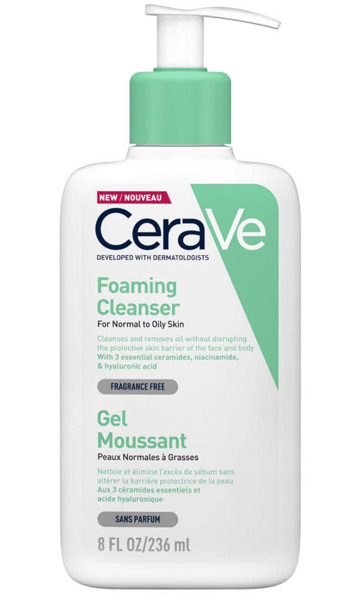 Cerave foaming cleanser for normal to oily skin 236ml