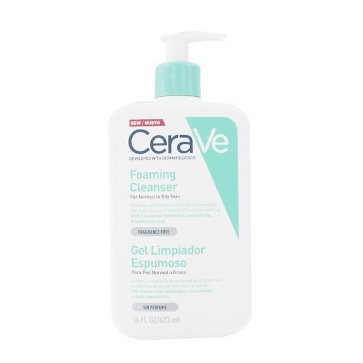 CeraVe - Foaming Cleanser Normal To Oily Skin - 473 ml