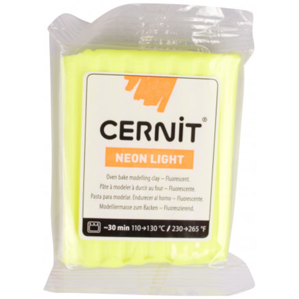 Cernit Modellervoks Neon Gul 210 56g