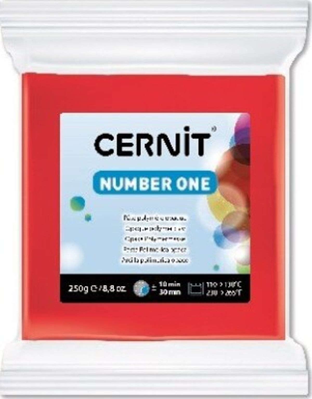 Cernit - Modellervoks - Number One - Rød 250 G