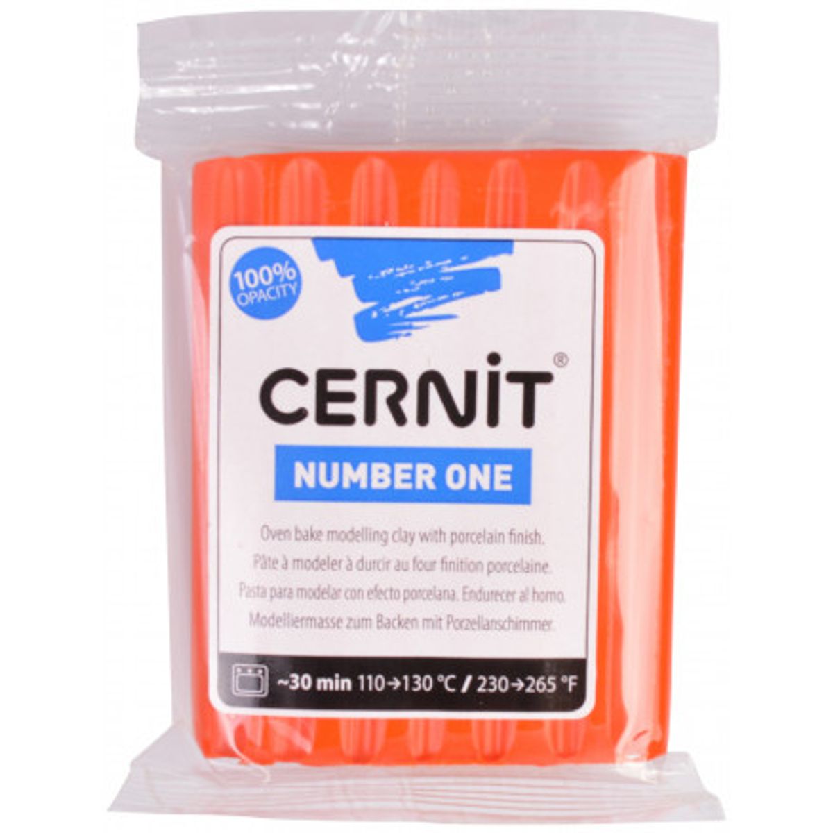 Cernit Modellervoks Unicolor 217 Valmuerød 56g