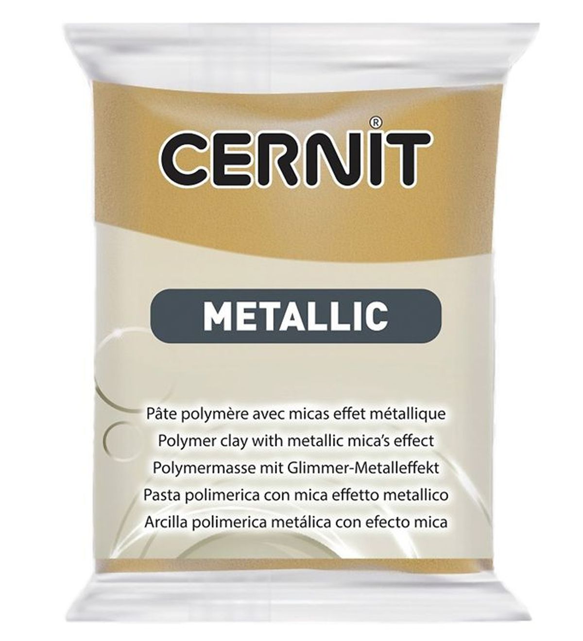 Cernit Polymer Ler - Metallic - Mørk Guld