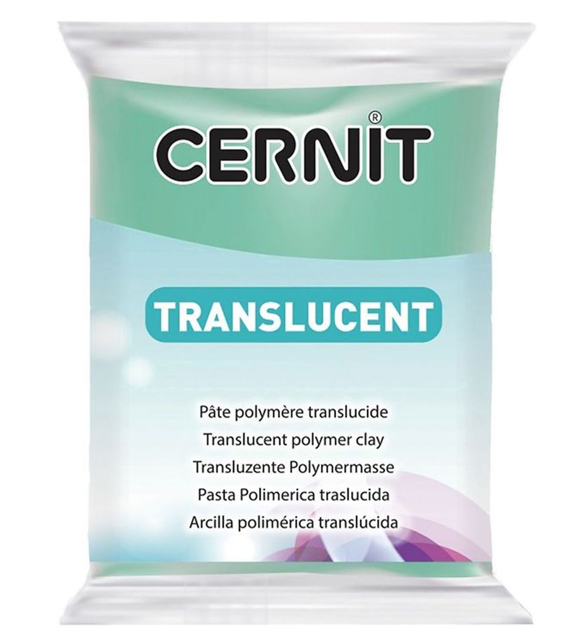 Cernit Polymer Ler - Transparent - Smaragd Grøn