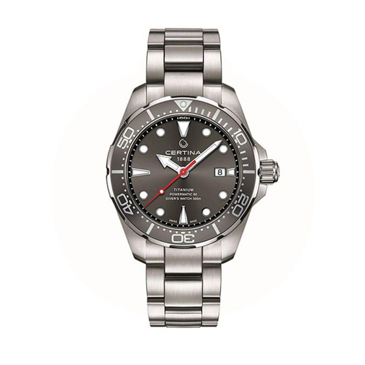 Certina - DS Action Diver Powermatic 80 Herreur Titanium C0324074408100