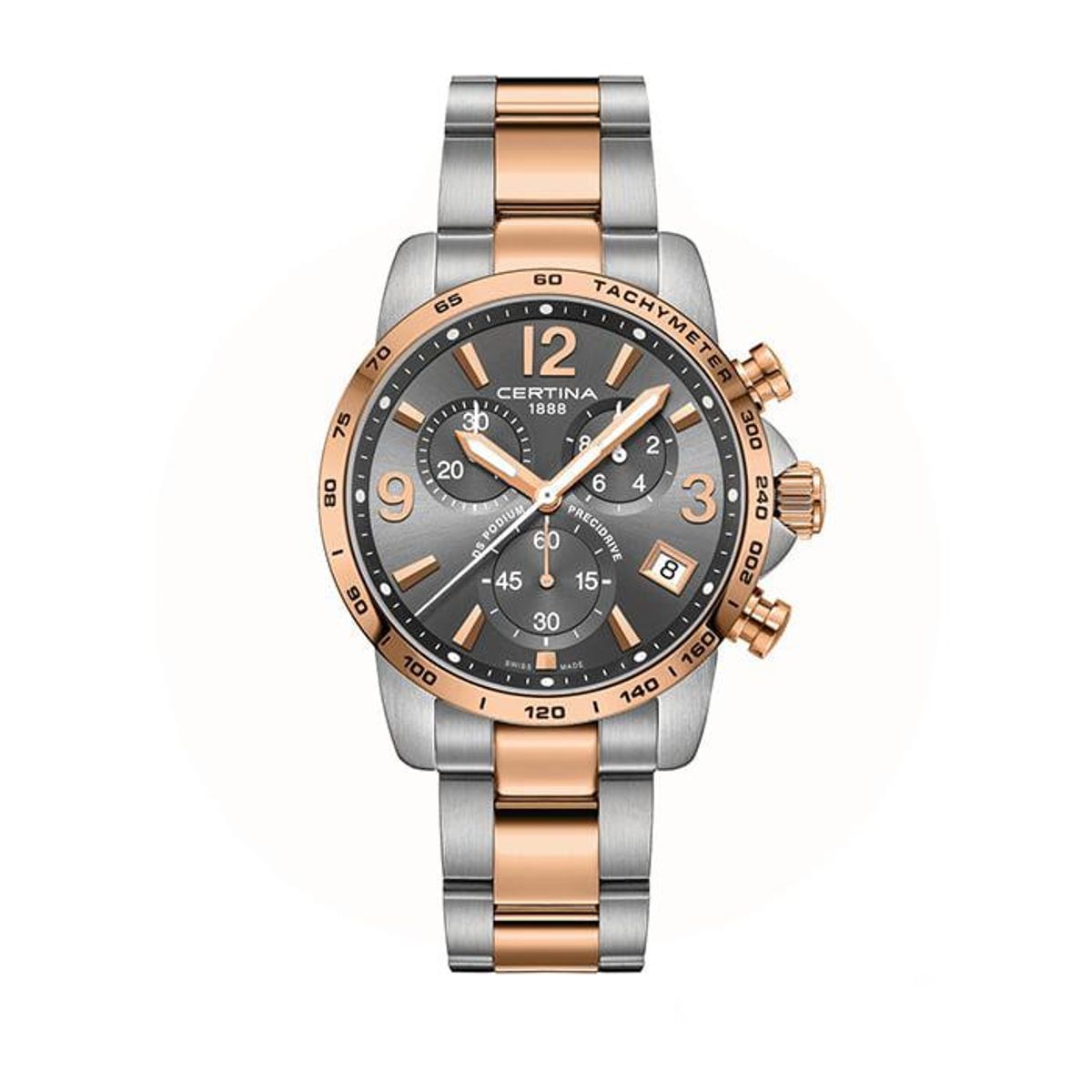 Certina - DS Podium Chrono Herreur bicolor stål C0344172208700