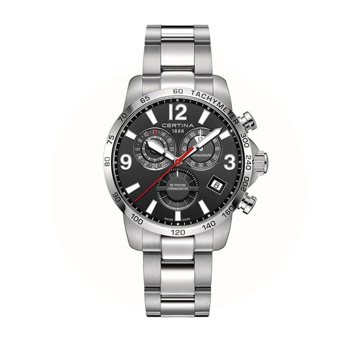 Certina - DS Podium GMT COSC Herreur rustfrit stål C0346541105700