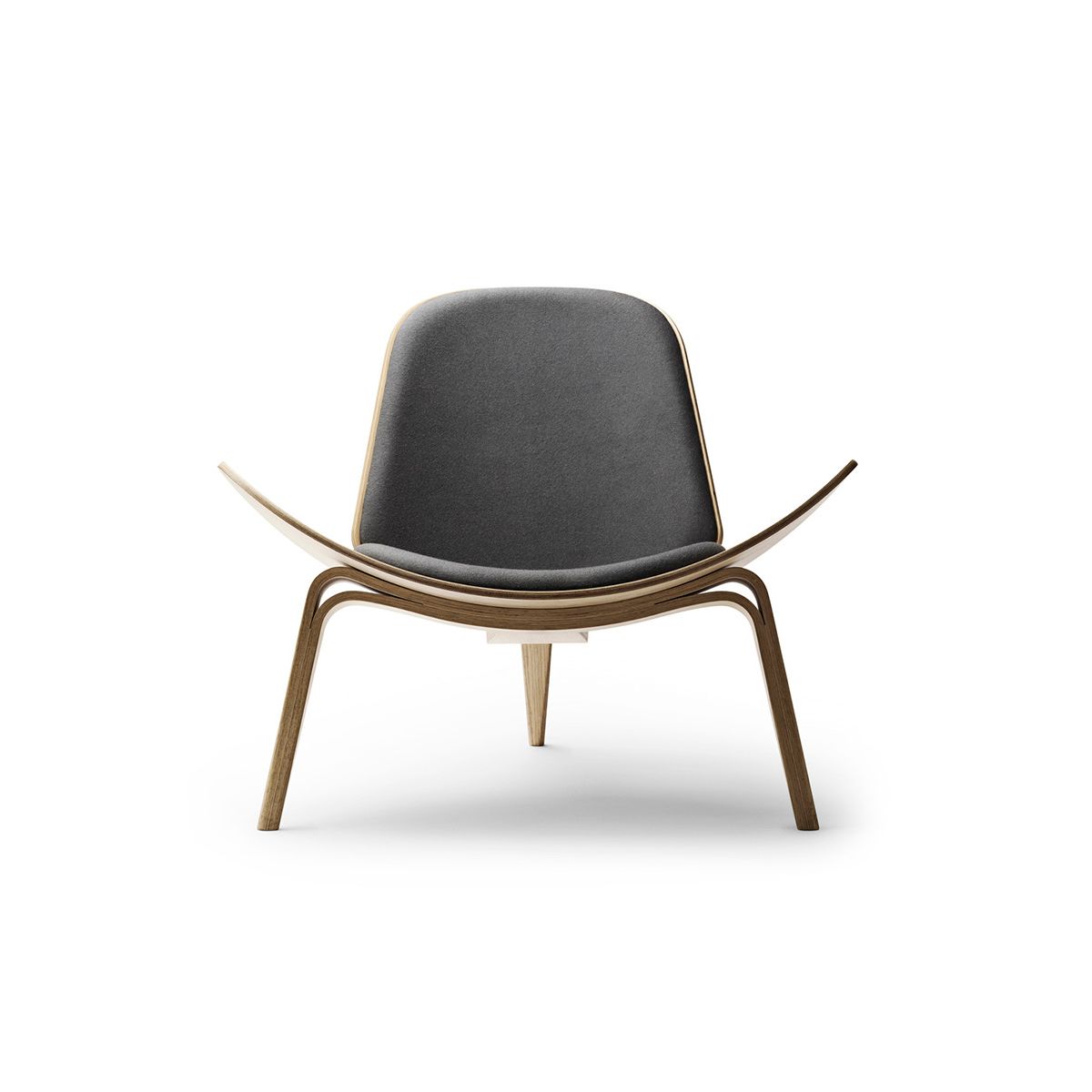 CH07 Skalstolen af Hans J. Wegner (Hvidolie, Eg/lædergruppe A)