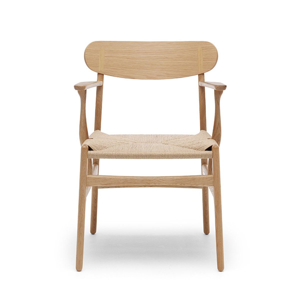 CH26 Spisestol af Hans J. Wegner (Sort, Eg - lakeret)