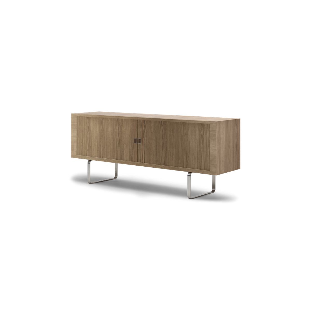 CH825 Credenza Skænk af Hans J. Wegner (Eg, Hvidolie, Massivt træ)