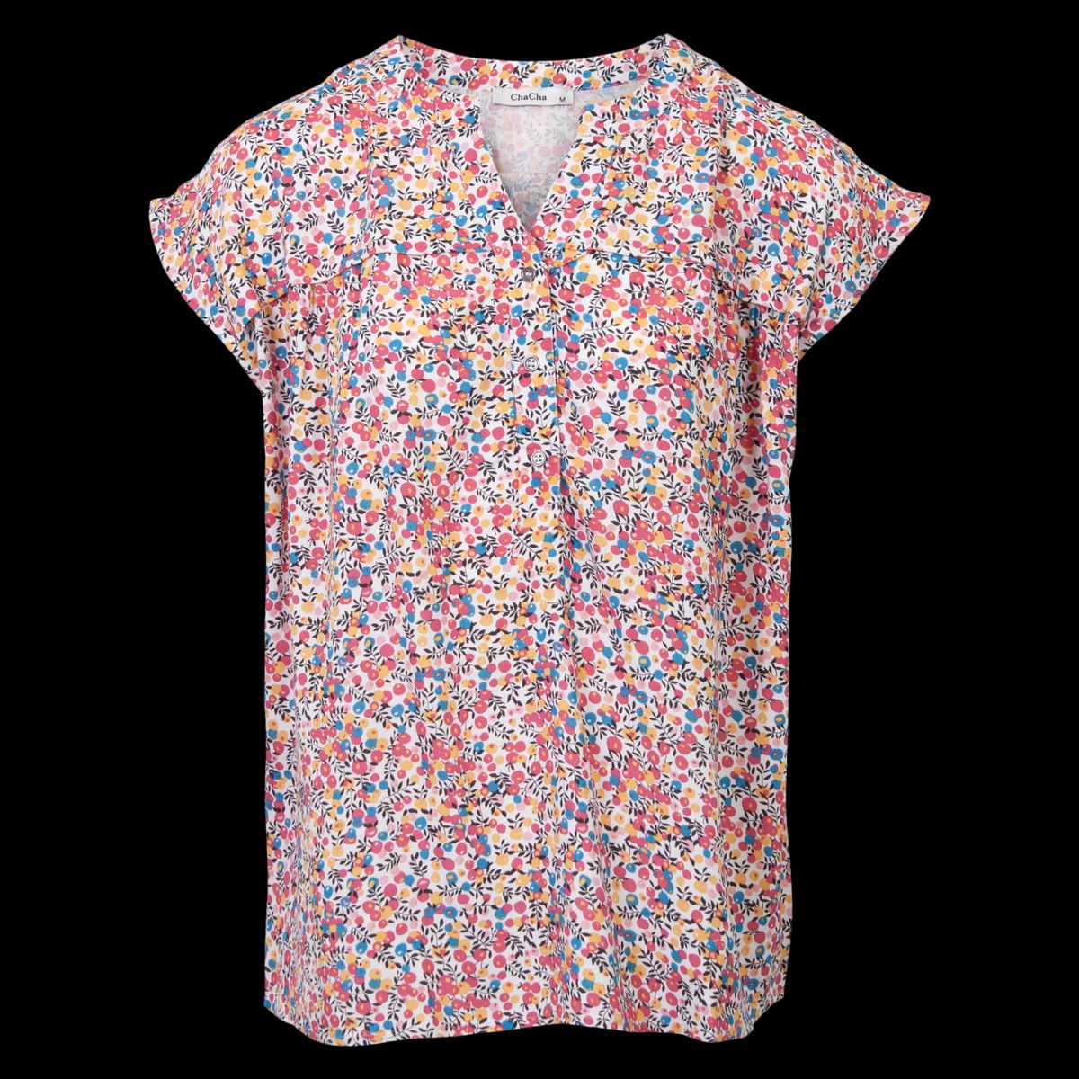 ChaCha Dame Bluse - Flower print - 2XL