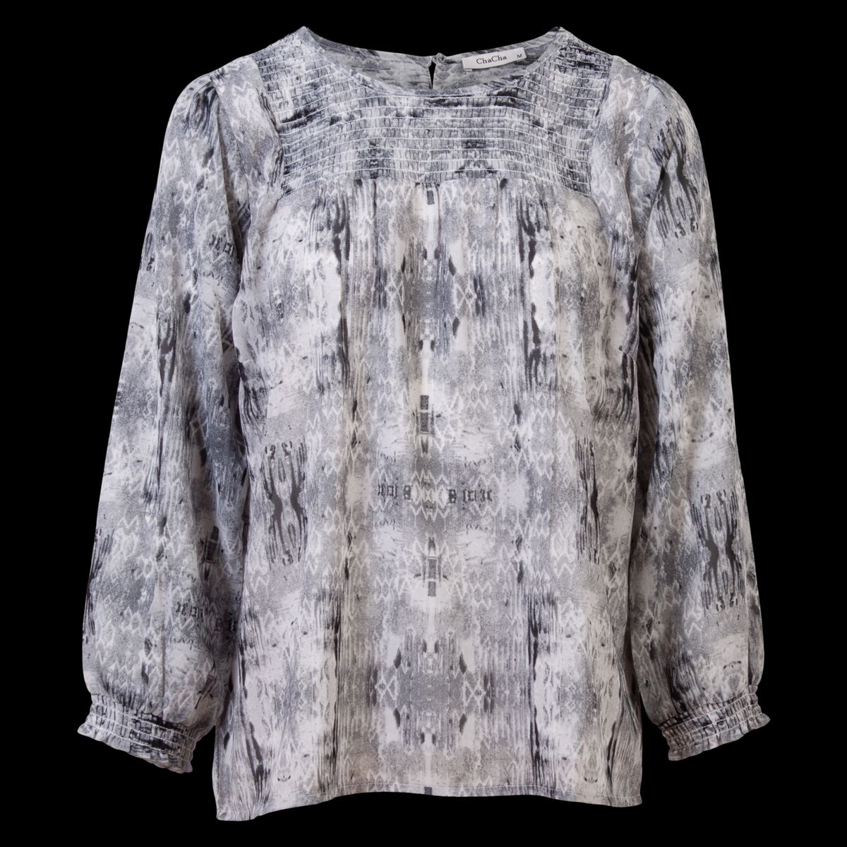 ChaCha Dame Bluse - Grey - S