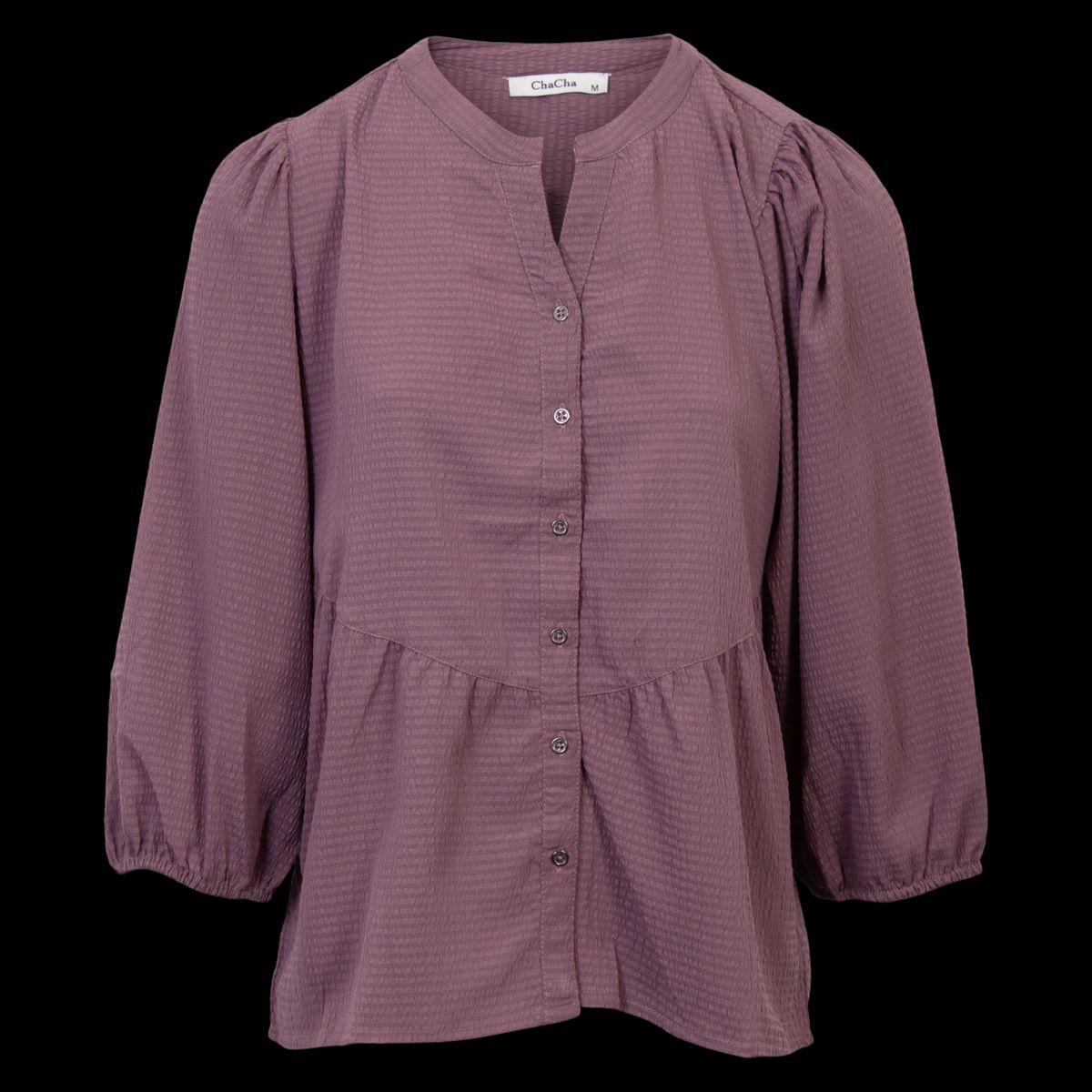 ChaCha Dame Bluse - Plum - 2XL