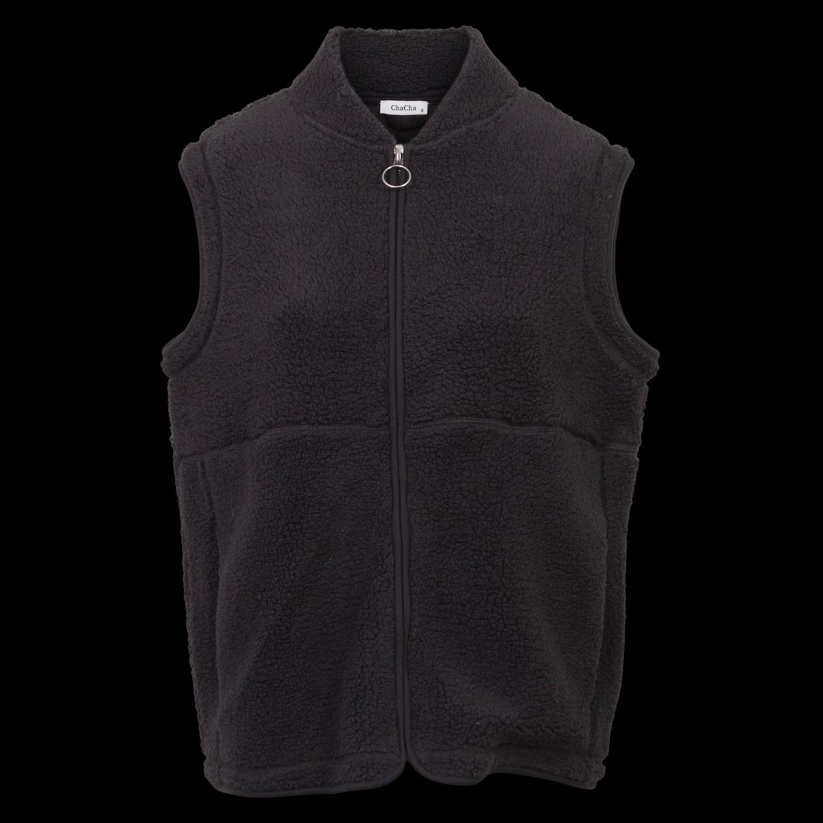 ChaCha Onyx Dame Vest m. fleece - Black - 2XL