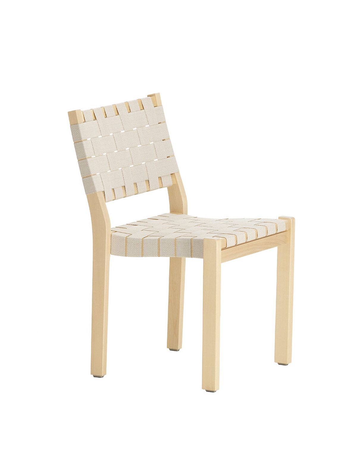 Chair 611 fra Artek (Natur m. hvid/naturflet)