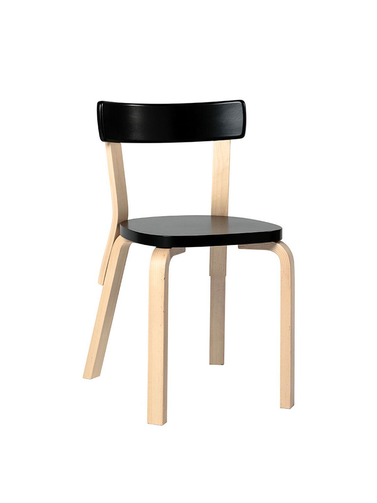 Chair 69 fra Artek (Sort/Birk)