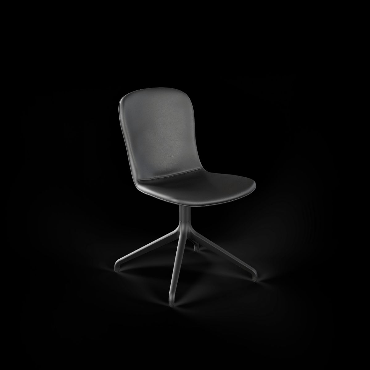 Chair no. One S1 Black Swivel