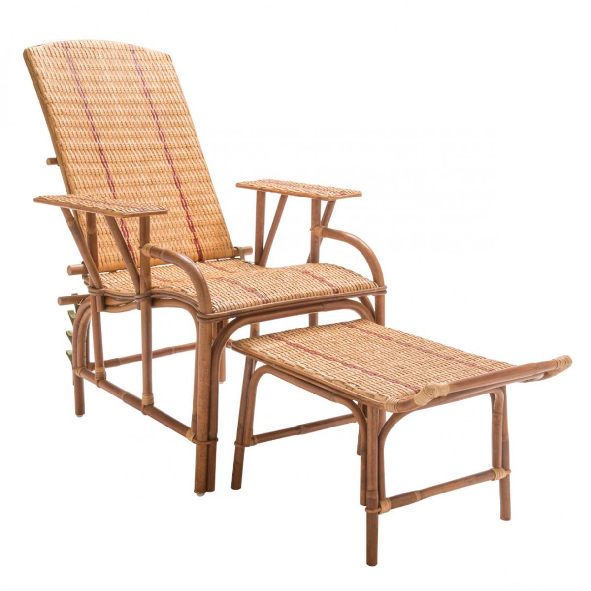 CHAISELONG M. FODSKAMMEL - BAGATELLE SERIE - RATTAN - chaiselong stol - Kok Maison - StudioBuus