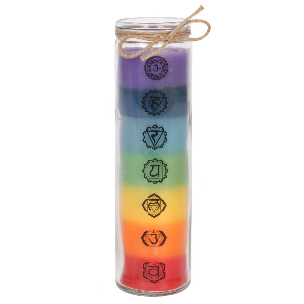 Chakra lys i glas