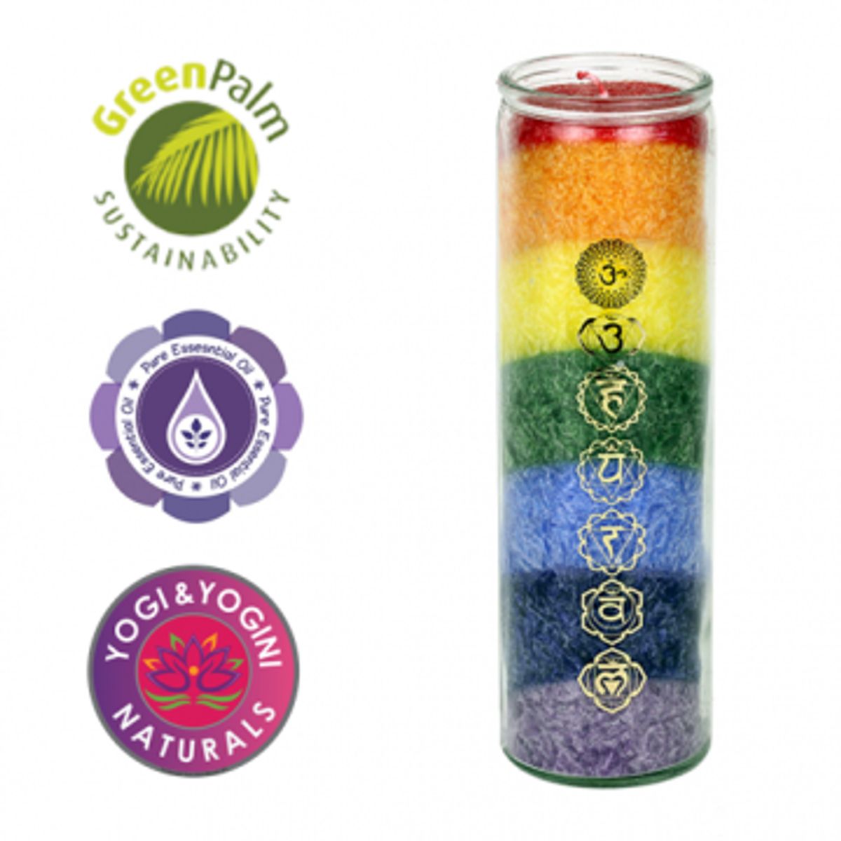 Chakra regnbue lys - Chakra - lys & lysestager - GodKarmaShop