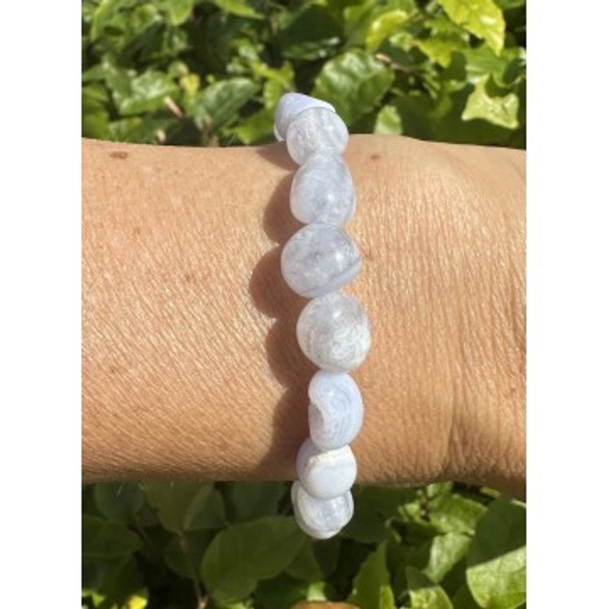 Chalcedon armbånd 10 - 12 mm - Krystal Armbånd - GodKarmaShop