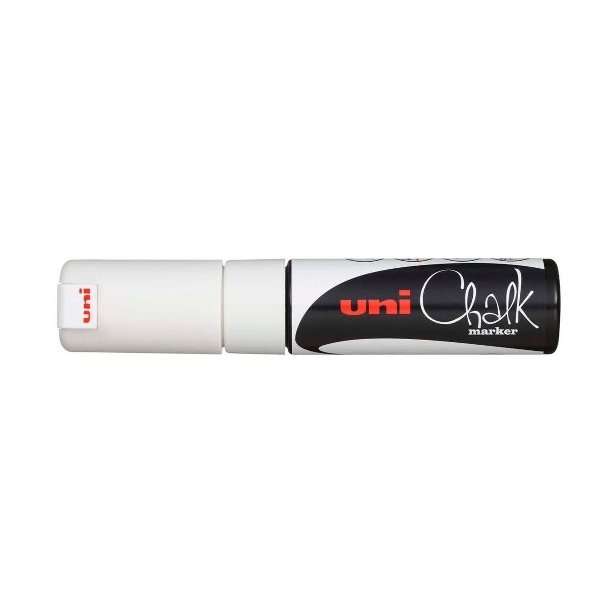 Chalkmarker Uni-ball PWE-5M hvid stregbr. 1,8-2,5m