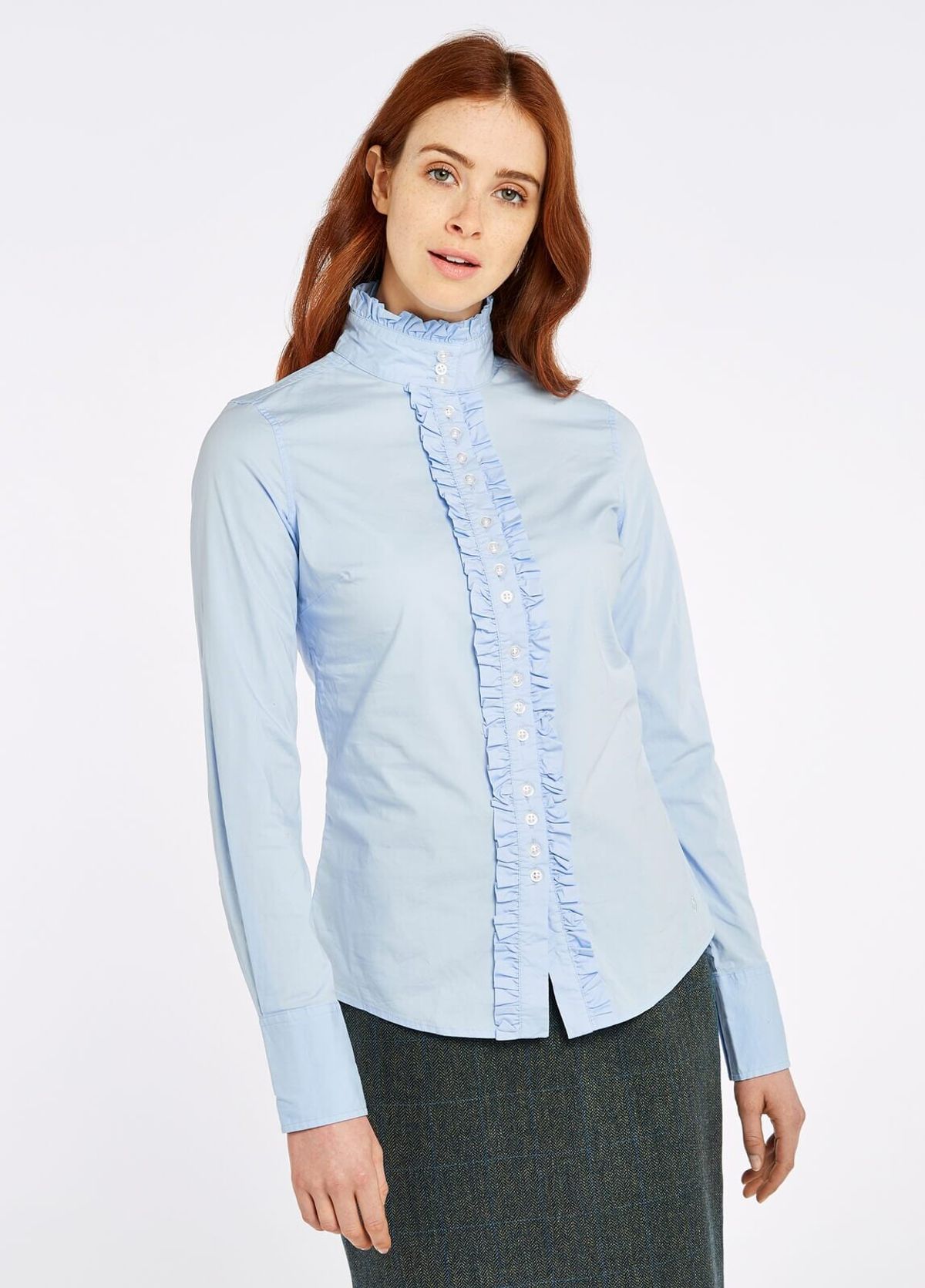 Chamomile ladies shirt, skjorte, blå - 34 (UK8)