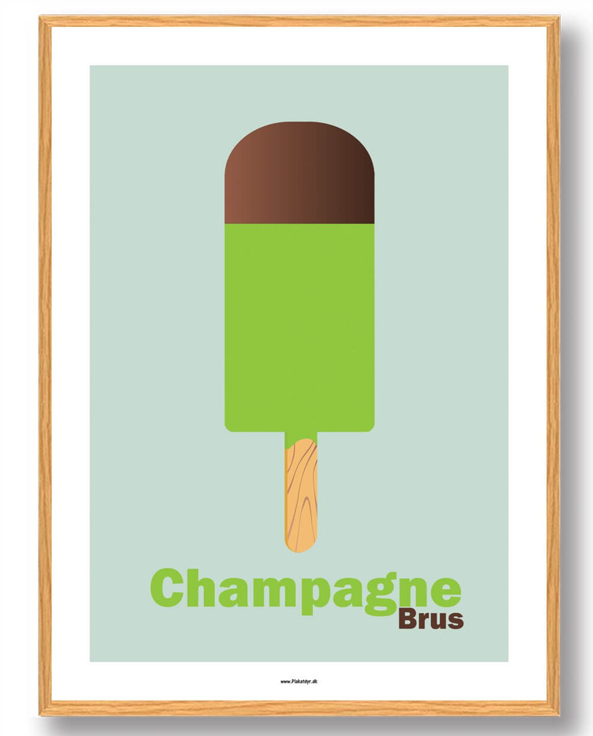 Champagnebrus - plakat (Størrelse: L - 50x70cm (B2))