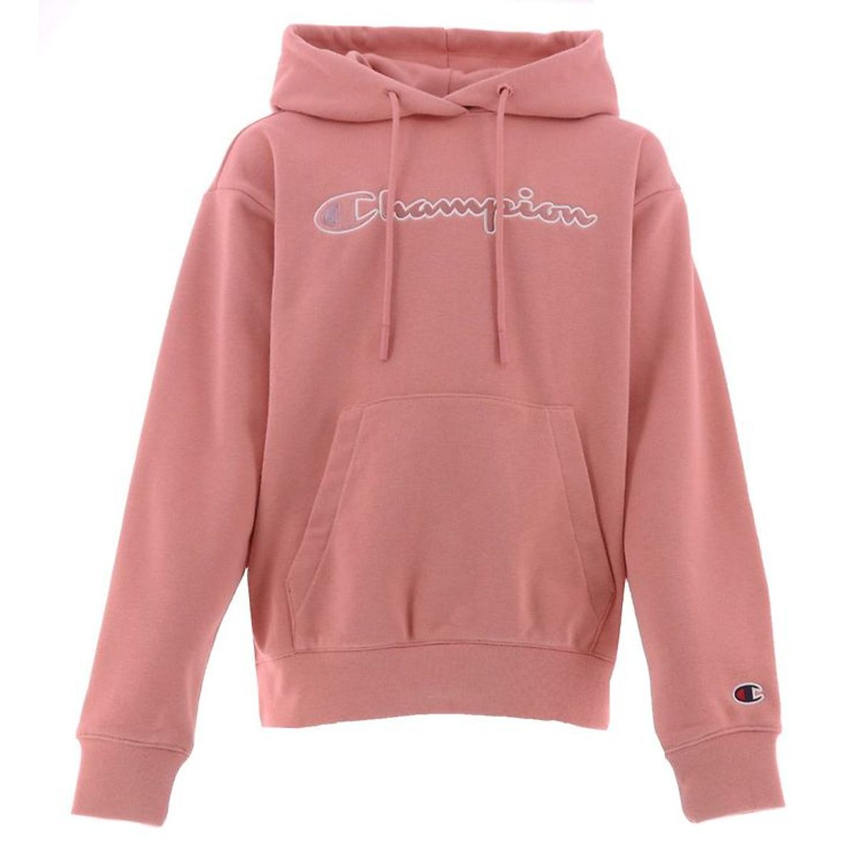 Champion Fashion Hættetrøje - Rosa m. Logo