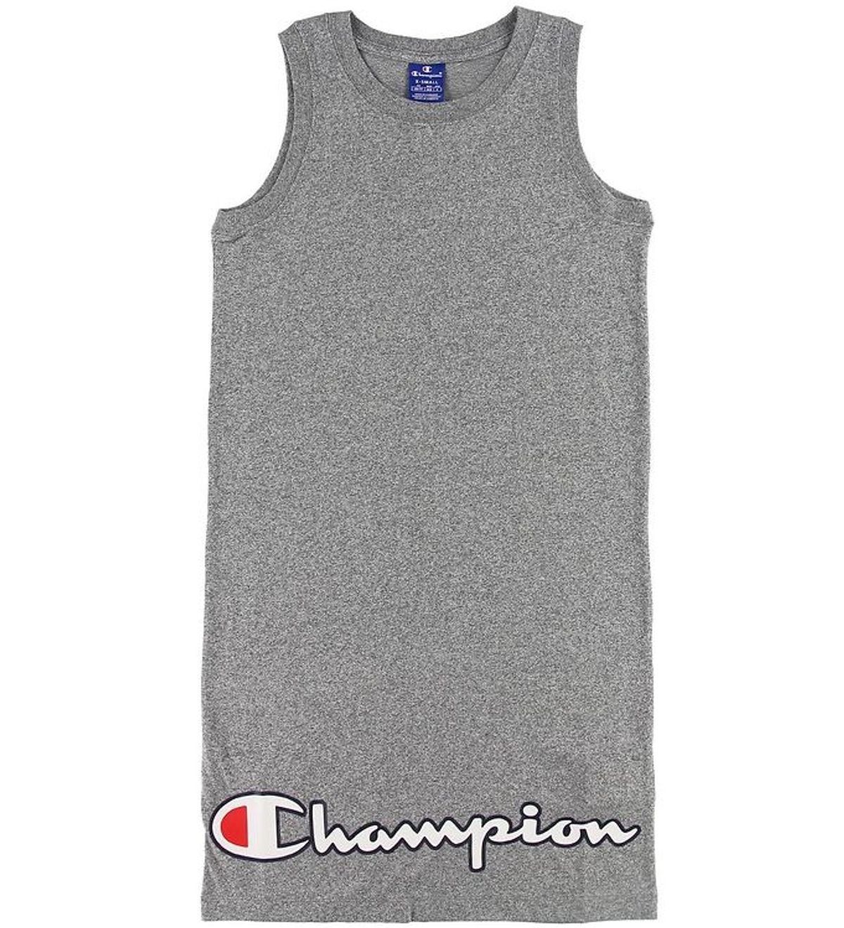 Champion Fashion Kjole - Gråmeleret m. Logo