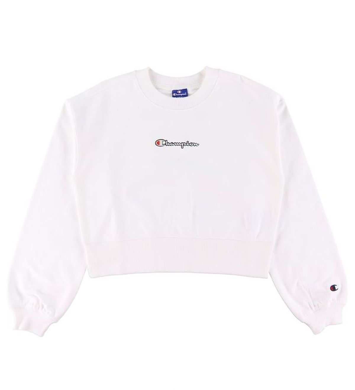 Champion Fashion Sweatshirt - Cropped - Hvid m. Logo