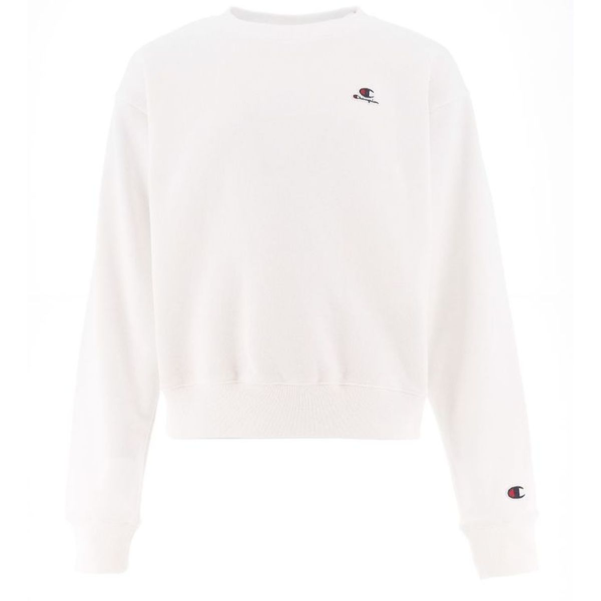 Champion Fashion Sweatshirt - Cropped - Hvid m. Logo