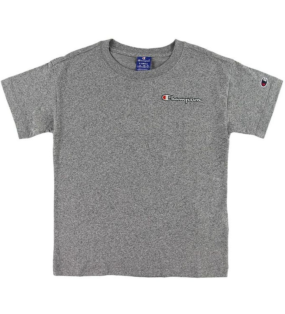 Champion Fashion T-shirt - Gråmeleret m. Logo