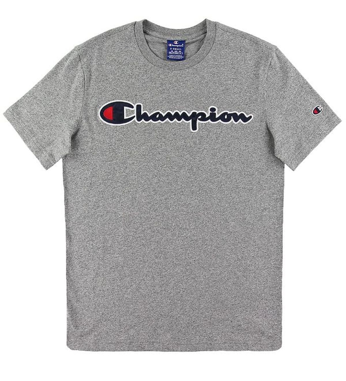 Champion Fashion T-shirt - Gråmeleret m. Logo