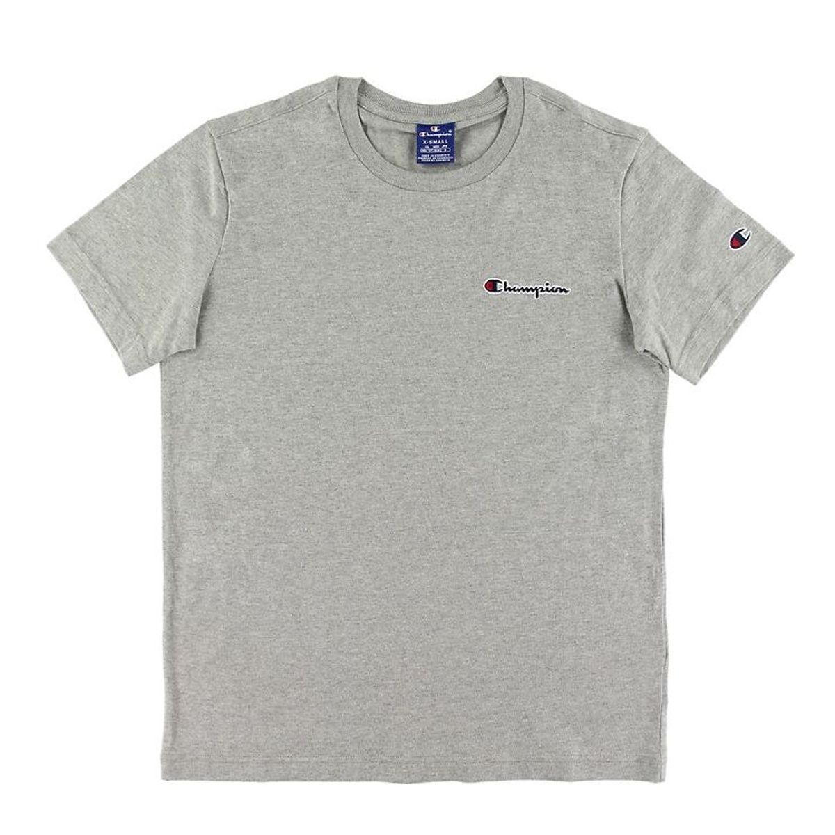 Champion Fashion T-Shirt - Gråmeleret m. Logo