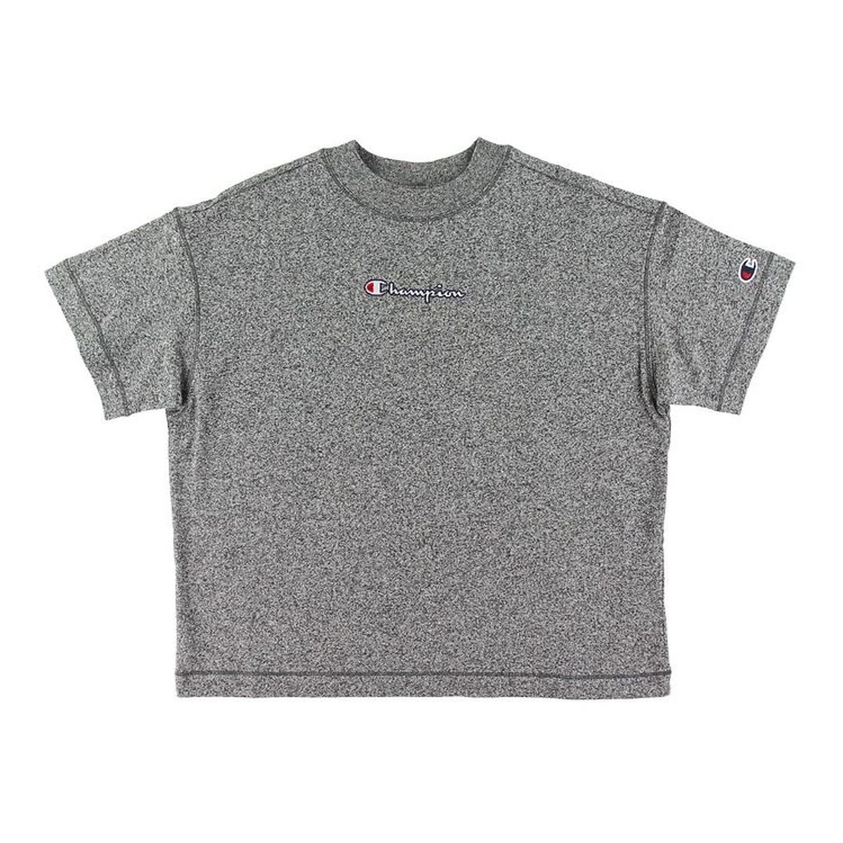 Champion Fashion T-Shirt - Gråmeleret m. Logo