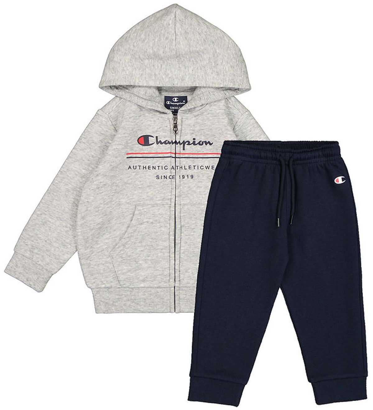 Champion Sweatsæt - Full Zip - New Oxford Grey Melange