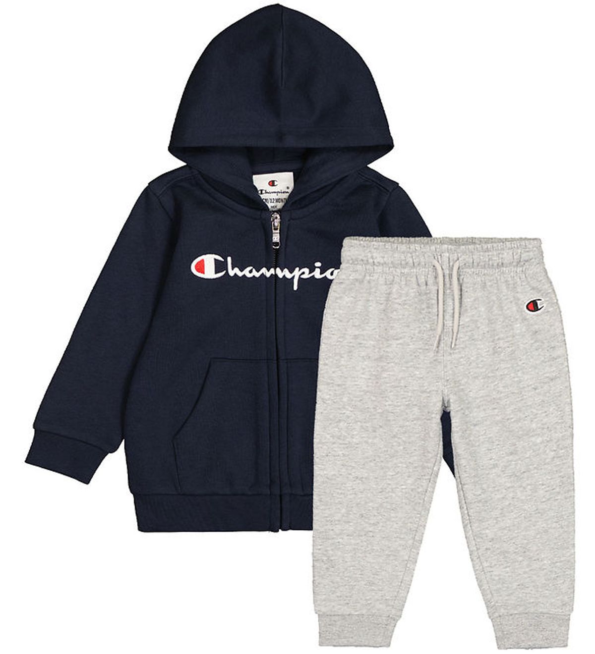 Champion sweatsæt - Hooded Full Zip - Sky Captain