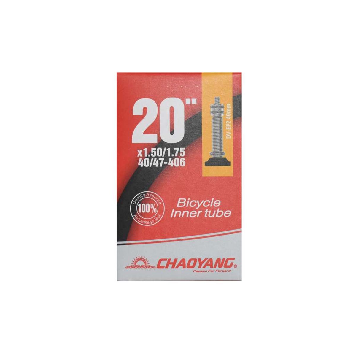 Chaoyang Slange 20 x 1.50-1.75 med 40mm lang Dunlop ventil