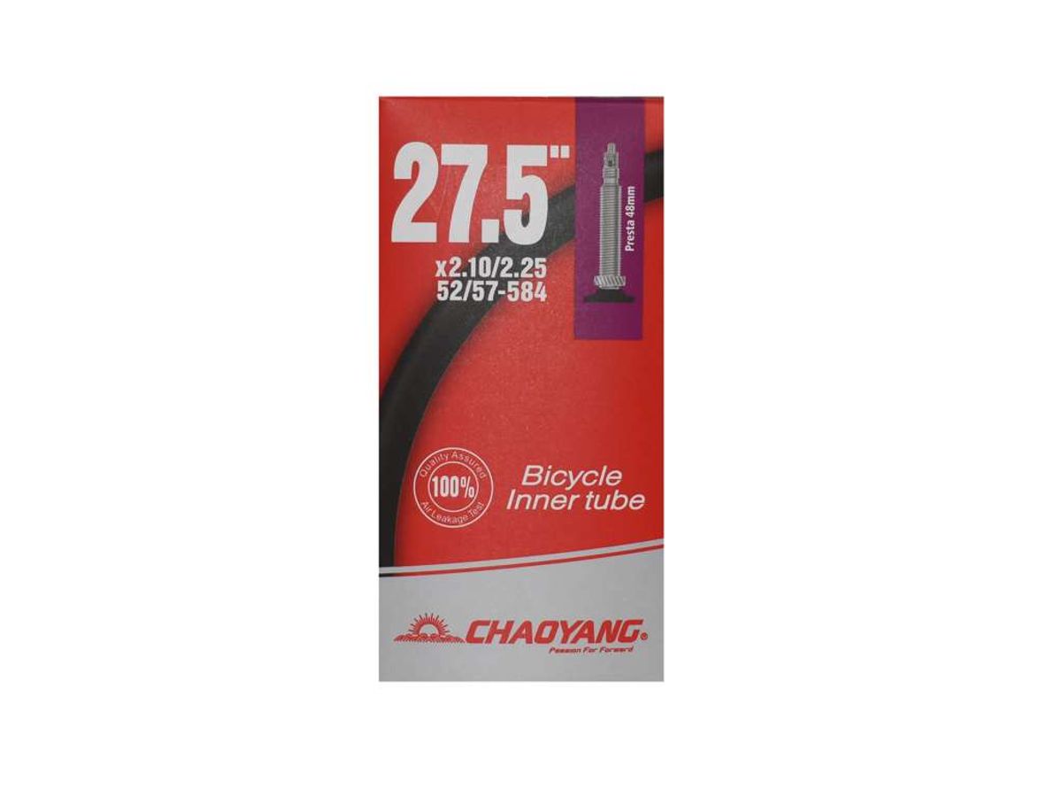 Chaoyang Slange 27.5 x 2.10-2.25 med 48mm lang Racerventil