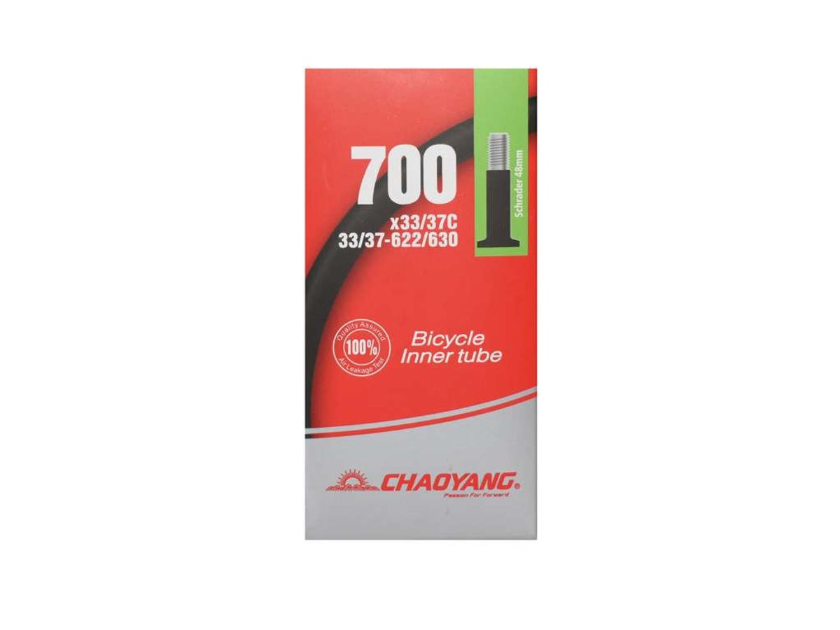 Chaoyang Slange 700 x 33-37C med 48mm lang Autoventil