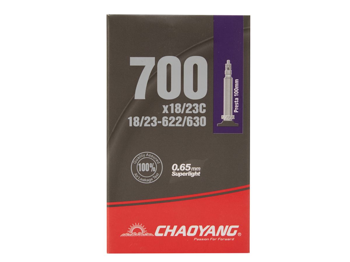 Chaoyang Superlight slange - 700x18-23c - 100mm racerventil