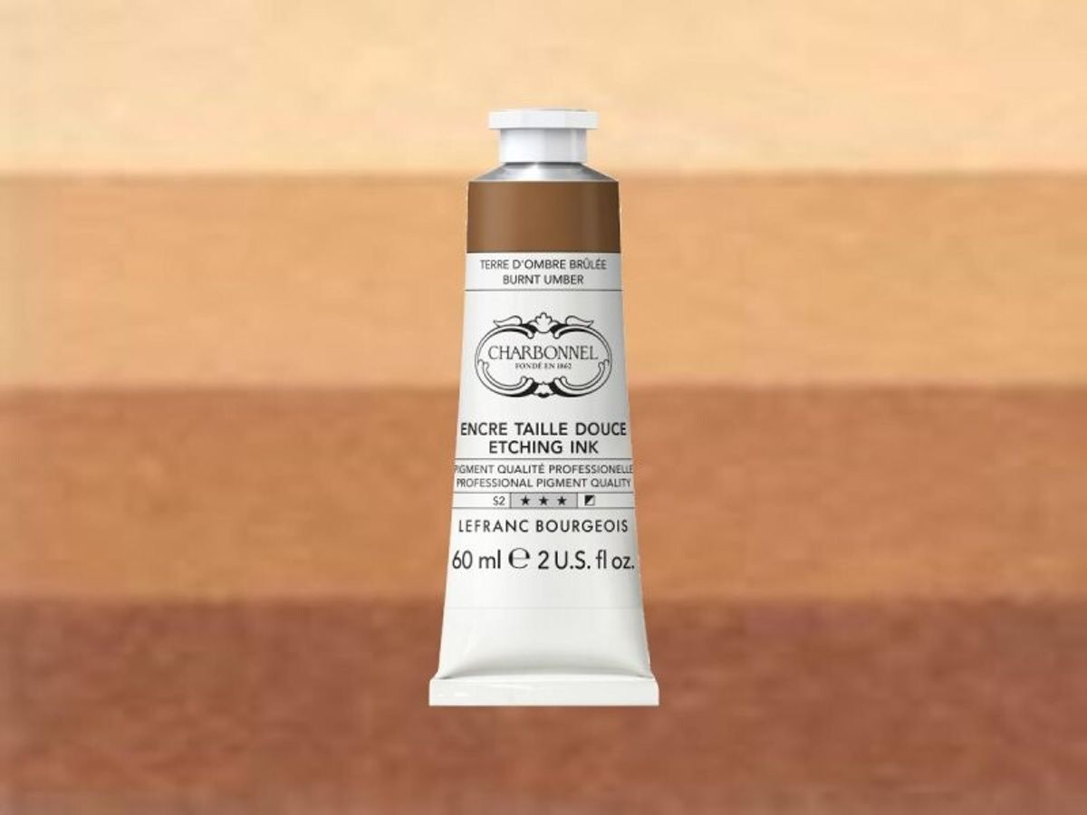 Charbonnel - Etching Ink - Tryksværte - Burnt Umber 60 Ml